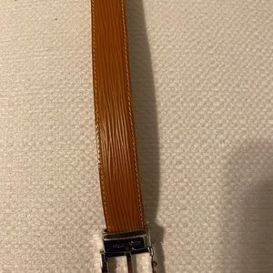 Louis Vuitton leather belt with buckles